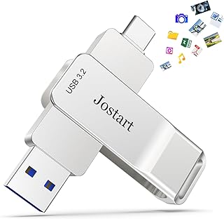 جوستارت ذاكرة فلاش USB 3.2 ذات حالة ثابتة سعة 1 تيرابايت يو اس اس دي 500 ميجابايت/ثانية عالية السرعة، محرك USB نوع سي الجيل الثاني، ذاكرة فلاش USB C، سعة 1.0 TB