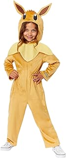 Amscan 9918512 – Unisex Officially Licensed Pokémon Eevee Hooded Jumpsuit Kids Fancy Dress Costume Age: 4-6 Years