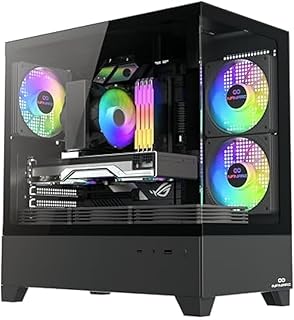 كمبيوتر العاب ميني كيوب من انفينيارك (انتل كور i7-12700F-RTX4070 -H610M-16GB DDR5 -M.2 1TB) اسود