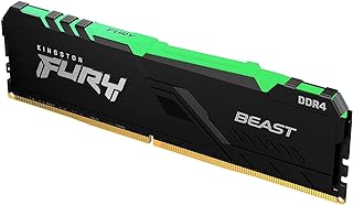 ذاكرة فيوري بيست الخطية المزدوجة 8 GB DDR 4 بتردد 3200 MHz، مدة التاخير 16، من كنغستون