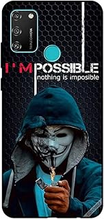 كوفرنيكس حافظة واقٍ ناعم من البولي يوريثان اللدن بالحرارة مضاد للصدمات لهاتف Honor 9A I Am Possible Nothing Is Impossible، البولي يوريثين الحراري، متعدد الألوان