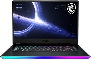 MSI شاشة GE66 رايدر 15.6 انش UHD 4K مضادة للتوهج باطار رفيع انتل كور i9-11980HK، نفيديا جيفورس RTX3080، 32GB، 2TB NVMe SSD، ويندوز 10، ازرق تيتانيوم (11UH-227)