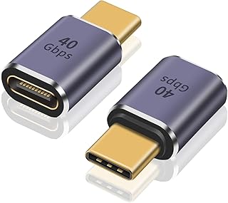 بويكوت محول تمديد USB C 40Gbps، حزمة 8K @60Hz USB C ذكر الى انثى محول تمديد USB C 3.2 PD 100 واط نوع C يدعم وصلة USB4 ثاندربولت 3/4 لماك بوك برو، قاعدة قاعدة