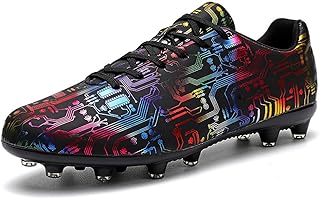 WELRUNG Men's Women's AG Sports Soccer Cleats Training Shoes Non-Slip Wear Resistant