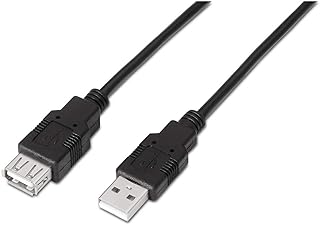 ايزدنز كيبل وصلة USB 2.0 A101-0015 (1 متر، مناسب لوحدة تحكم الالعاب/الكاميرات الرقمية/كاميرا الويب/الطابعة/الماوس) اسود