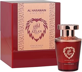 عطر ازلان للعود والزعفران من حرمين، 100 مل، اكستريت دي بارفان، للأنثى