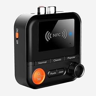 Wireless Bluetooth 5.2 Audio Receiver Adapter NFC U Disk TF Card 2 RCA 3.5 mm AUX Jack Stereo Music Mic for Speaker Car