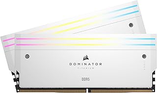 ذاكرة كمبيوتر دوميناتور تيتانيوم ار جي بي ddr5 رام 32 جيجابايت(2x16جيجابايت)ddr5 7200ميجاهرتز cl34 انتل xmp icue متوافقة مع ذاكرة الكمبيوتر - ابيض(cmp32gx5m2x7200c34w)