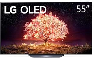 LG تلفزيون OLED 55 بوصة من سلسلة بي 1 بتصميم شاشة سينما بدقة 4 كيه HDR ونظام تشغيل ويب او اس سمارت مع خاصية تعتيم البكسل ثينك كيو ايه اي، أسود