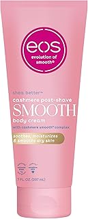 eos Cashmere Skin Collection Post-Shave Smooth Body Cream- Vanilla Cashmere Scented, 72-Hour Hydration, 7 fl oz