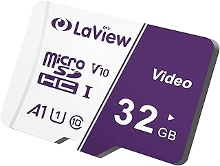 بطاقة ذاكرة Micro SD 32GB من لا فيو/بطاقة MicroSDXC UHS-I و100 ميجابت/ثانية/667X/سرعة كتابة U1/فئة 10/فيديو FHD V10 وA1/FAT32/بطاقة TF P500 للكمبيوتر بمحول للكاميرا والجوال وكاميرا التابلوه والتابلت