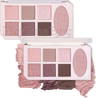 Etude Play Tone Eyepalette #Cashmere mauve | من العين إلى الخدين | لوحة مع سهولة مطابقة الألوان لجميع أنواع | نسيج مختلف من شفاف مطفأ اللمعة إلى بريق مبلل | K-beauty