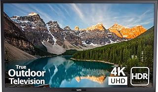 تلفزيون صن برايت تي في مقاوم للطقس للاماكن الخارجية 43 بوصة (الجيل الثاني) 4K UHD HDR LED - SB-V-43-4KHDR-BL، اسود