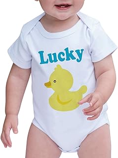 7 ate 9 Apparel Baby Boy's Lucky Duck Onepiece