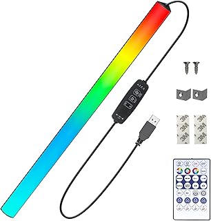 بونلكس شريط اضاءة تحت الشاشة ضوء LED RGB لمصباح الالعاب مع جهاز تحكم عن بعد منفذ USB 353 لون متغير 4 انواع موسيقى محيطية للوحة المفاتيح لاعداد