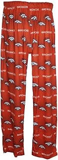 FOCO Denver Broncos Men's Scatter Pattern Pajama Lounge Multi Color Pants