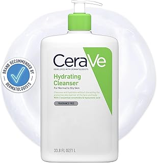 منظف مرطب CeraVe | 1 لتر - 35 أوقية | غسول مناسب للعائلة للوجه والجسم واليدين بحمض الهيالورونيك، من سيريف