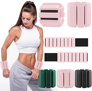 Wrist Weights, 1 Pair Wrist & Ankle Weights for Women, Adjustable Wearable Wrist Weighted Bracelet for Home Gym Workout, Walking, Running, Travel, Pilate, Yoga, Exercise,Barre,Strength Training