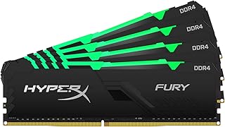 هايبر اكس فيوري RGB 128GB 3600MHz DDR4 CL18 DIMM (مجموعة من 4) HX436C18FB3AK4/128