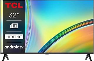 تلفزيون اندرويد ذكي LED بدون إطار مقاس 32 بوصة مساعد جوجل HDR10 1080p صوت دولبي نتفليكس يوتيوب متجر بلاي تصميم نحيف أسود