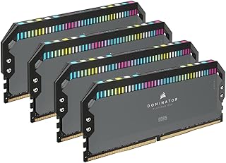 كورسير دومينيتور بلاتينيوم RGB DDR5 64GB (4x16GB) DDR5 5600 CL36-36-36-76 1.25 فولت AMD اكسبو وانتل XMP - رمادي