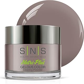 SNS Healthy Natural Nails - SNS Nail Powder, Jelly Color Nail Powder - Central Park Pigeon (Grey/Taupe, Cream) - Long-La