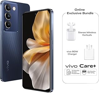 فيفو V30 لايت 5G (اسود كريستالي ذاكرة RAM 12GB+12GB 256GB) شاشة AMOLED 120Hz مكبر صوت ستيريو مزدوج هدايا حصرية: سماعات اذن وشاحن 80 واط ضمان 24 شهر حماية لمدة عام بشريحتين