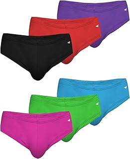 AMERICAN HEAVEN Men's 6 Pack Sport Bikini Briefs | Performance Stretch Seamless Bikini Underwear