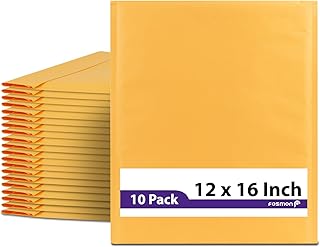 Kraft Aircap Padded Envelopes 12x15 Inches 10 Pack