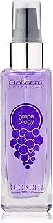 ساليرم - زيت بذور العنب - ساليرم Grapeology Biokera Natura - 60 مل - إصلاح الأطراف المتقصفة - مصل مرطب للشعر الجاف والتالف - مضاد للأكسدة - للشعر الأبيض أو المبيض