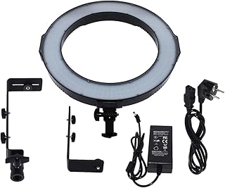 COOPIC RL-320A Bio-Color 3200K-5600K Dimmable Ring Light CRI >95 (18 inches/46 centimeters Outer 55W, 240 Pieces LED SMD) for Photography Video