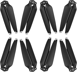 Bocguy Mavic 3 Propeller, 8 Pieces Drone Mavic 3 Pro Propeller with Push Type Quick Release Design, 9453F Propeller for Mavic 3/3 Pro/Mavic 3 Classic/Mavic 3 Cine Drone Replacement (Silver)