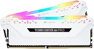 ذاكرة كمبيوتر مكتبي 32GB فينجنز RGB برو 32GB (2×16GB) DDR4 3200 (PC4-25600) C16 من كورسير - لون ابيض CMW32GX4M2E3200C16W