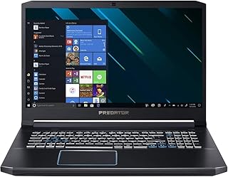 ايسر لابتوب العاب بريداتور هيليوس 300 بشاشة FHD IPS 17.3 انش، انتل i7-9750H، GTX 1660 Ti 6GB، 8GB DDR4، 512GB PCIe NVMe SSD، كيبورد باضاءة خلفية RGB، PH317-53-77HB