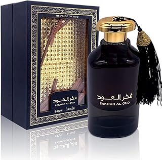 عطر فخر العود؛ او دي بارفان بخاخ من ارض الزعفران مع عصي خشب العجار - عطور توكال، للجنسين، 100 ملليلتر