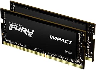 كينغستون ذاكرة لابتوب فيوري DDR4 3200MHz 8GB ×2 امباكت CL20 1.2 فولت SODIMM KF432S20IBK2/16 سعة 16.0 GB