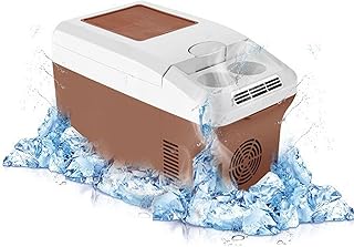 LZFdxmc Mini Fridge, Portable Car Refrigerator Freezer Cooler, Cools Or Heats and Provides Compact Storage, for Road Trip, Camping, Vehicles, RV, Semi Truck