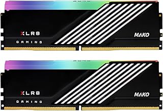 PNY اكس ال ار 8 للالعاب ايبيك-اكس RGB™ ماكو 32GB (2x16GB) DDR5 6400MHz (PC5-51200) CL40 1.4 فولت، من بي ان واي