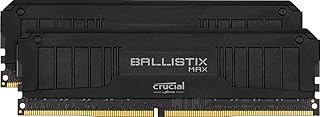 طقم ذاكرة ألعاب كروشال بالستيكس ماكس 5100 ميجاهرتز DDR4 DRAM سطح المكتب 16 جيجا (2x8 جيجا) CL19 BLM2K8G51C19U4B (اسود)، سعة 16.0 GB