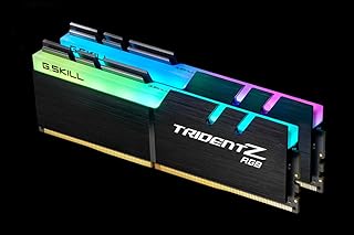 G.سكيل وحدة ذاكرة ترايدنت زد RGB F4-3200C16D-16GTZRX 16GB DDR4 3200MHz (16GB، 2x 8GB، DDR4، 3200MHz، 288-pin DIMM، اسود)، من جي سكيل