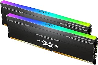 ذاكرة RAM DDR4 اكس باور زينيث لالعاب سطح المكتب من سيليكون باورDDR4 32GB (16GB × 2) ثنائية القناة 3600MHz PC4-28800 CL16 1.35 فولت 288 دبوس UDIMM SP032GXLZU360BDD، من اس بي سيليكون باور