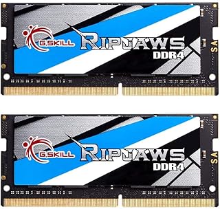 G.سكيل ذاكرة لاب توب 16GB (2 × 8G) من سلسلة ريبجاوس 260 دبوس DDR4 PC4-21300 2666 MHz موديل F4-2666C19D-16GRS، من جي سكيل