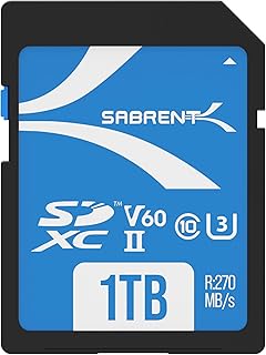 سيبرينت بطاقة ذاكرة V60 1TB SD UHS-II من روكيت R270MB/s W170MB/s (SD-TL60-1TB)