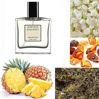 Menjewell Luxury HAWAIIAN PINEAPPLE Unisex Eau De Parfum Perfume with Jasmine,Amber,Mossy and Pineapple|Premium,Long Lasting fruity fragrance for Men and Women,50ml