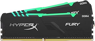 هايبر اكس ذاكرة DDR4 16GB 3733MHz DDR4 RAM CL19 DIMM (مجموعة من قطعتين) 1Rx8 RGB ذاكرة سطح المكتب تقنية المزامنة المستنفدة