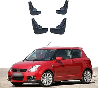 MDATT 4 pcs Mud Flaps Compatible with Suzuki Swift 2 Ii 2005-2010, Splash Guard Cover Mudguard Rain and snow protection Fenders body kit