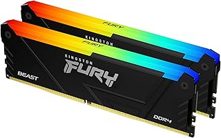 كينغستون ذاكرة كمبيوتر فيوري بيست RGB 16GB 3600MT/s DDR4 CL17 DIMM (مجموعة من قطعتين) KF436C17BB2AK2/16