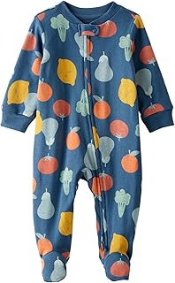 baby-girls Organic Cotton 2-way Zip Sleep & Play Baby and Toddler Sleepers