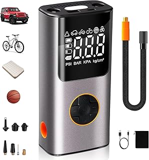 Omont Electric Air Pump for Inflatables, Inflator Portable Air Compressor, USB Rechargeable Fast Smart Air Pump Suit for Air Mattress, Sports Balls, Swimming Ring, Pool Floats & Car Tires