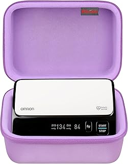 Elonbo Carrying Case for OMRON Evolv Bluetooth Wireless Upper Arm Blood Pressure Monitor, OMRON Evolv BP7000 Portable One-Piece BP Monitor Storage Holder, Purple